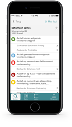 Krijg een overzicht van de bedrijfsleiding via de mobiele applicatie